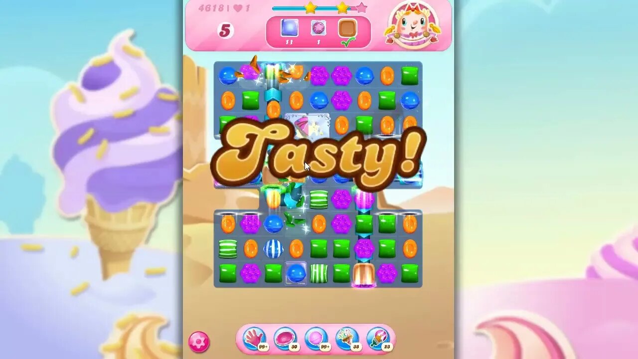 Candy Crush Level 4618 Talkthrough, 26 Moves 0 Boosters