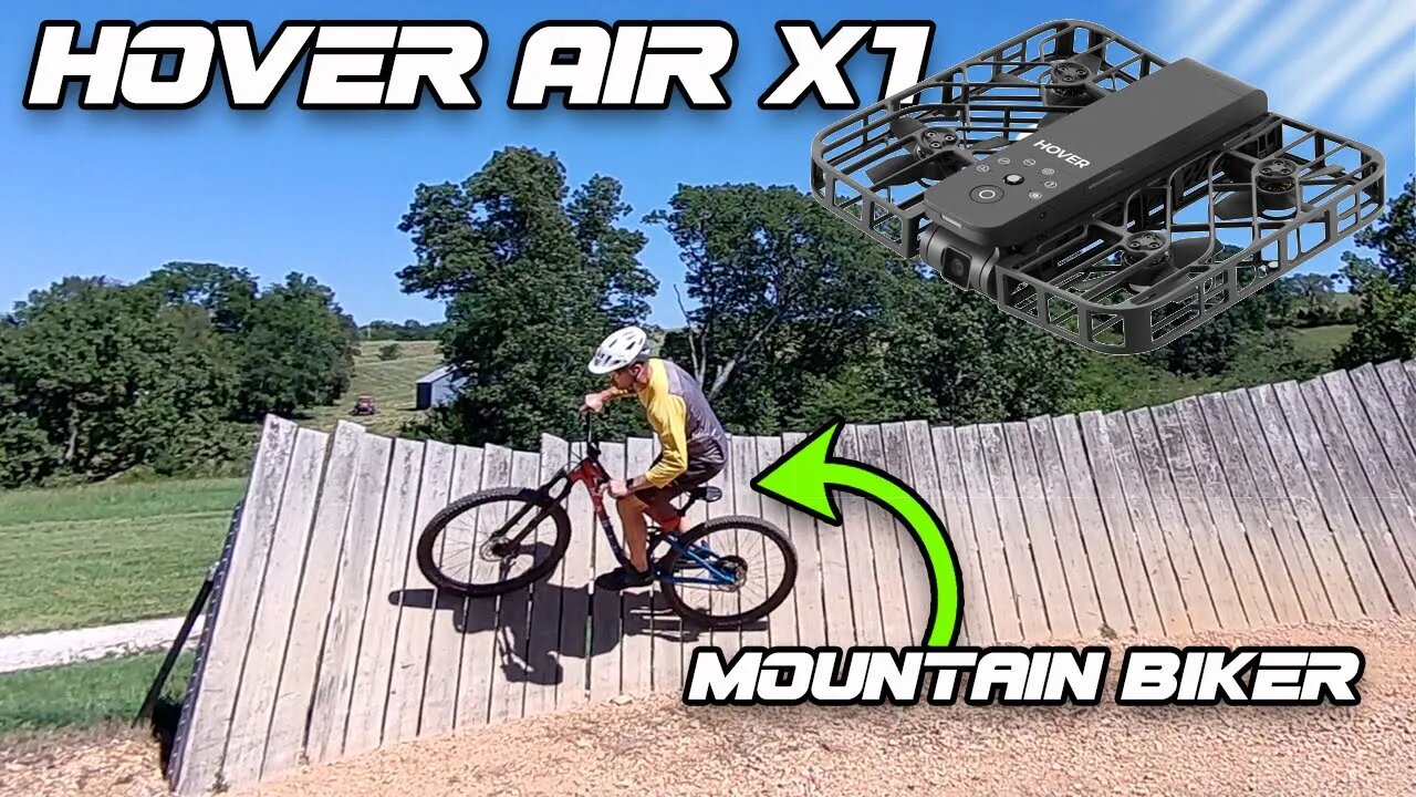 Is This FUTURE Of Mountain Biking Videos? / Hover Air X1 SELF FLYING POCKET Drone