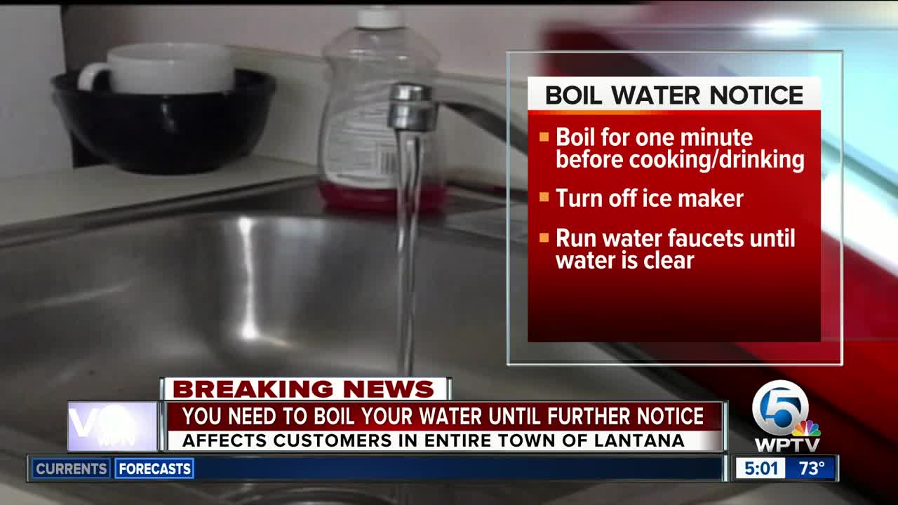 Boil water notice issued for Lantana customers