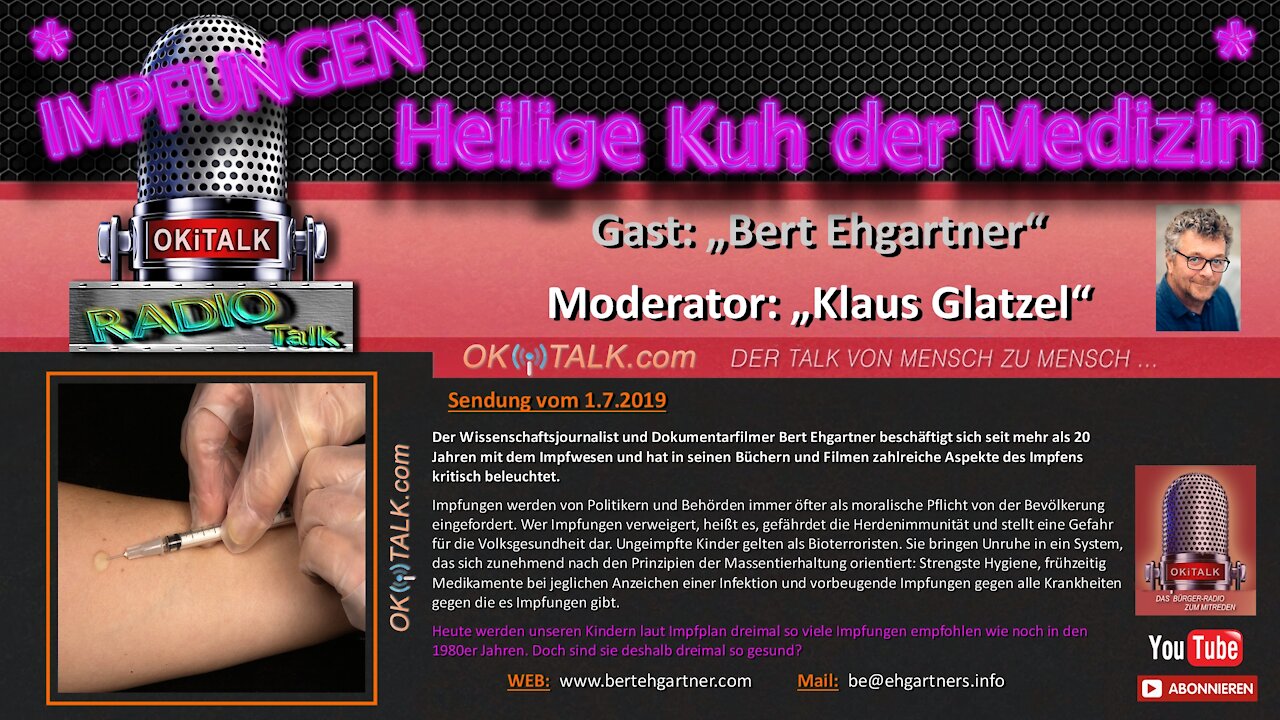 Impfungen – Heilige Kuh der Medizin - Bert Ehgartner