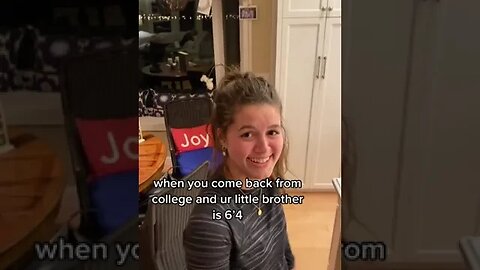 When You Come Back From College And Ur Little Brother Is 6°4 Video By Isabelladaste #Shorts