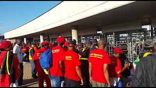 Madikizela-Mandela casket arrives at Orlando Stadium (zz5)