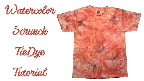 Tie-Dye Designs: Wiffle Ball Watercolor Scrunch Ice Dye - Rust Orange