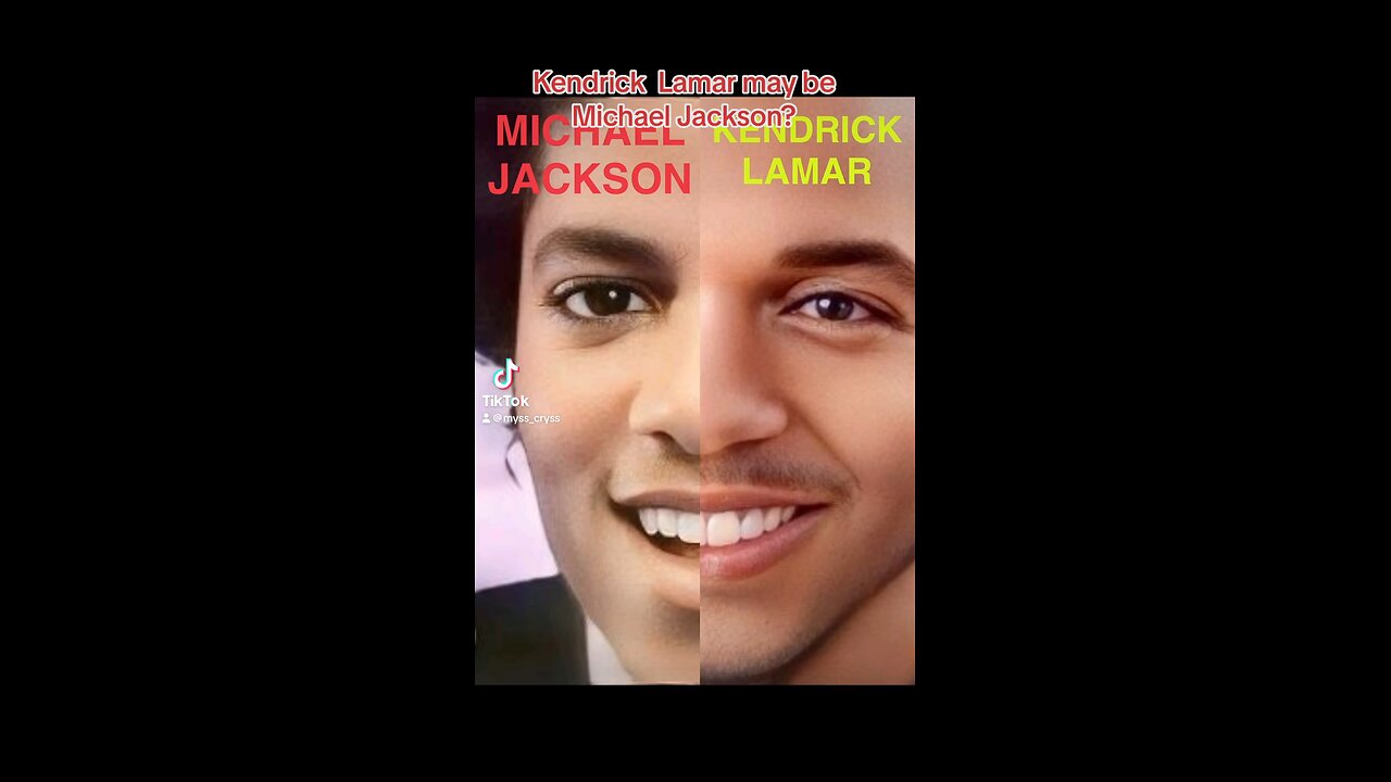 Kendrick Lamar is Michael Jackson?