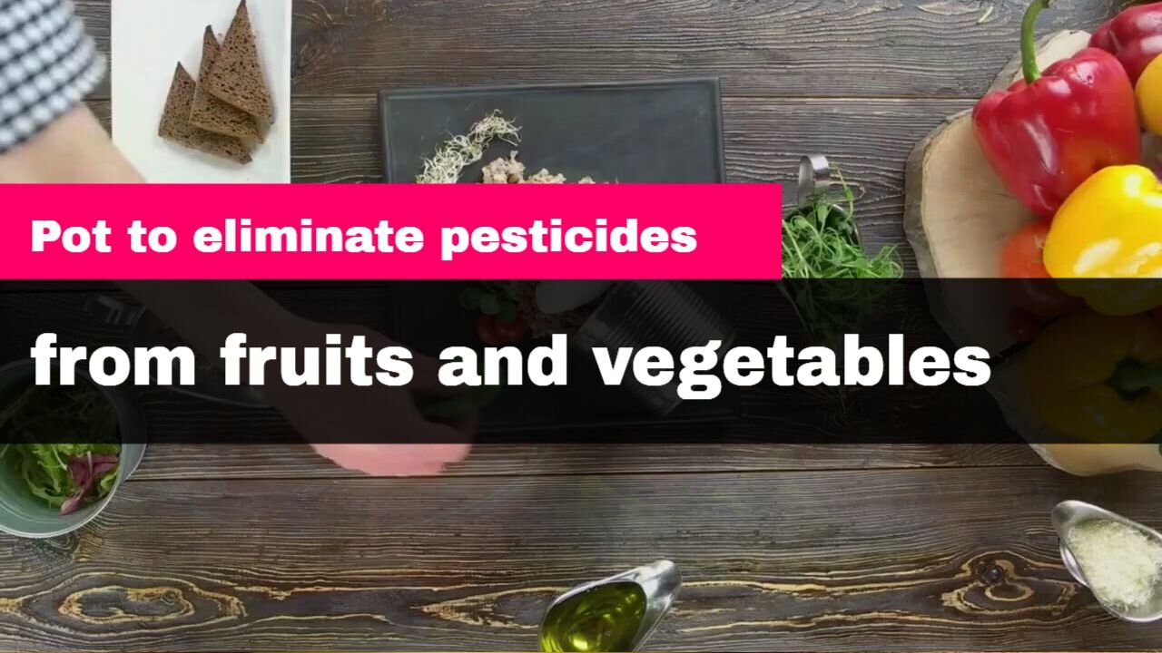 Pot to eliminate the effects of pesticides from fruits and vegetables