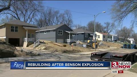 Houses rebuilt after Benson explosion