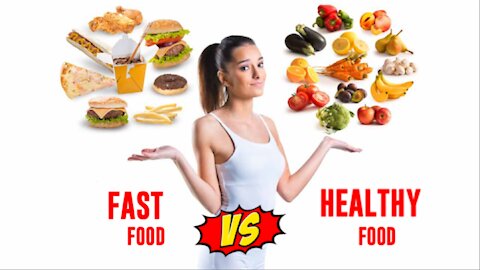 Fast Food Vs Healthyfood 🍲