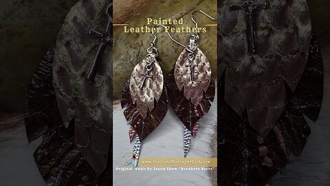 DARE TO FLY, 3 inch, luxury leather feather earrings