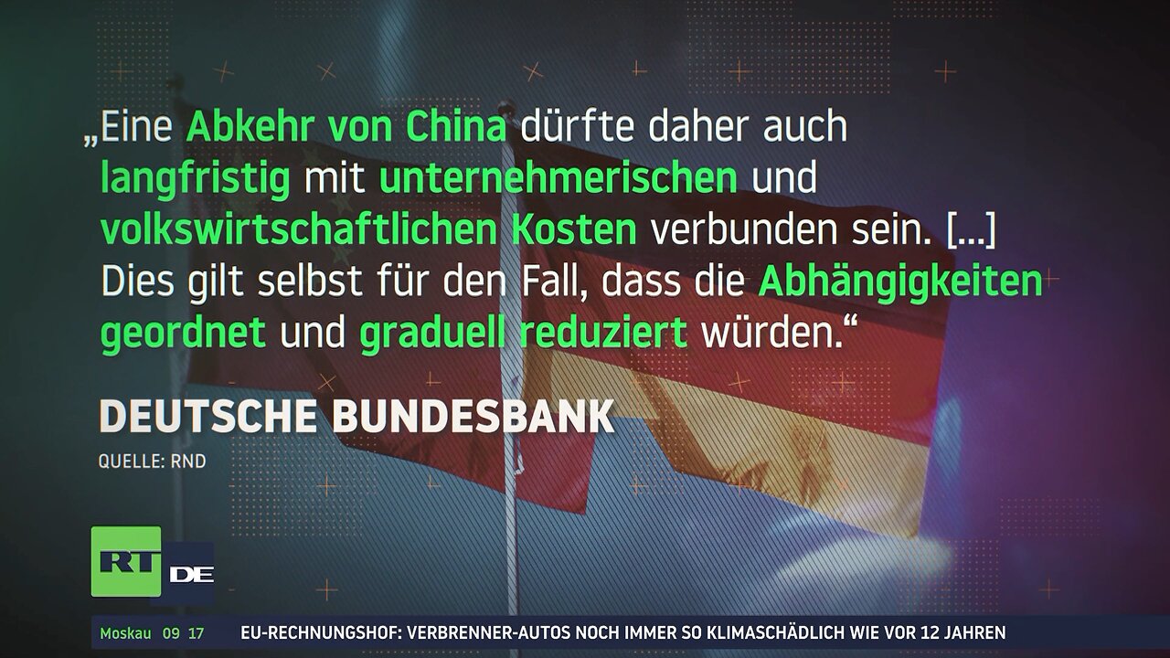 "De-Risking" von China?: Bundesbank warnt vor wirtschaftlichen Abkehr vom Reich der Mitte