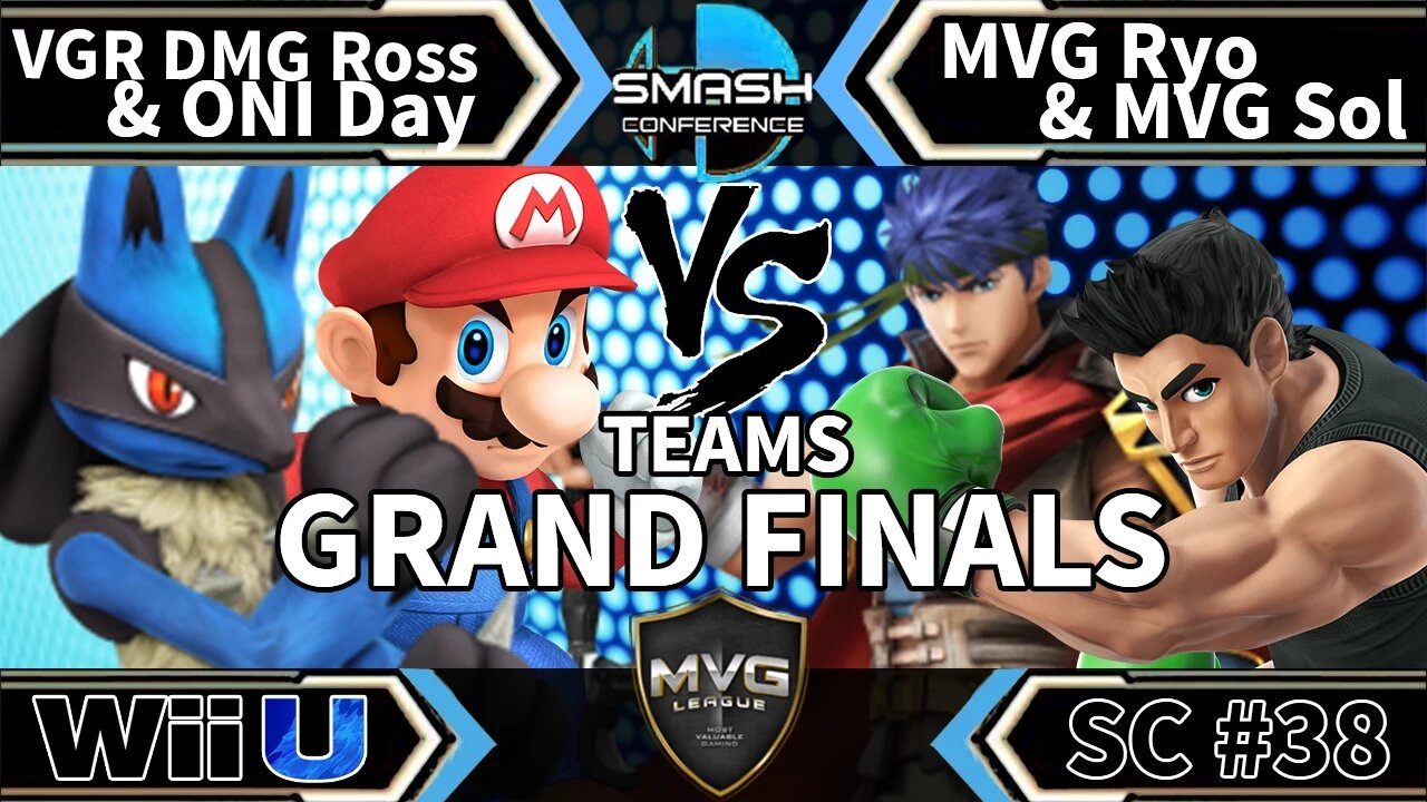 VGR DMG|Ross & ONI|Day vs. MVG|Ryo & MVG|Ryo - Teams SSB4 Grand Finals - Smash Conference 38