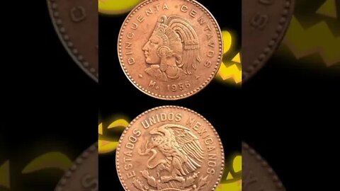 Mexico 50 Centavos 1956.#shorts #coinnotesz