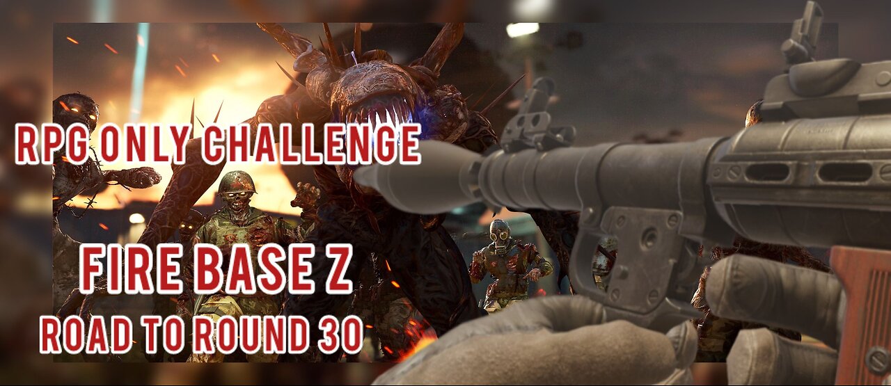 Road to round 30 with an RPG only in call of duty black ops cold war, Fire Base Z *CHALLENGE*