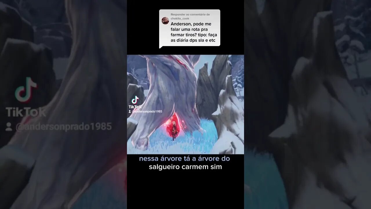 Rota para ganhar gemas para quem é AR45 ou lvl baixo. #genshinimpact #farm #lvlup #gemas #destino