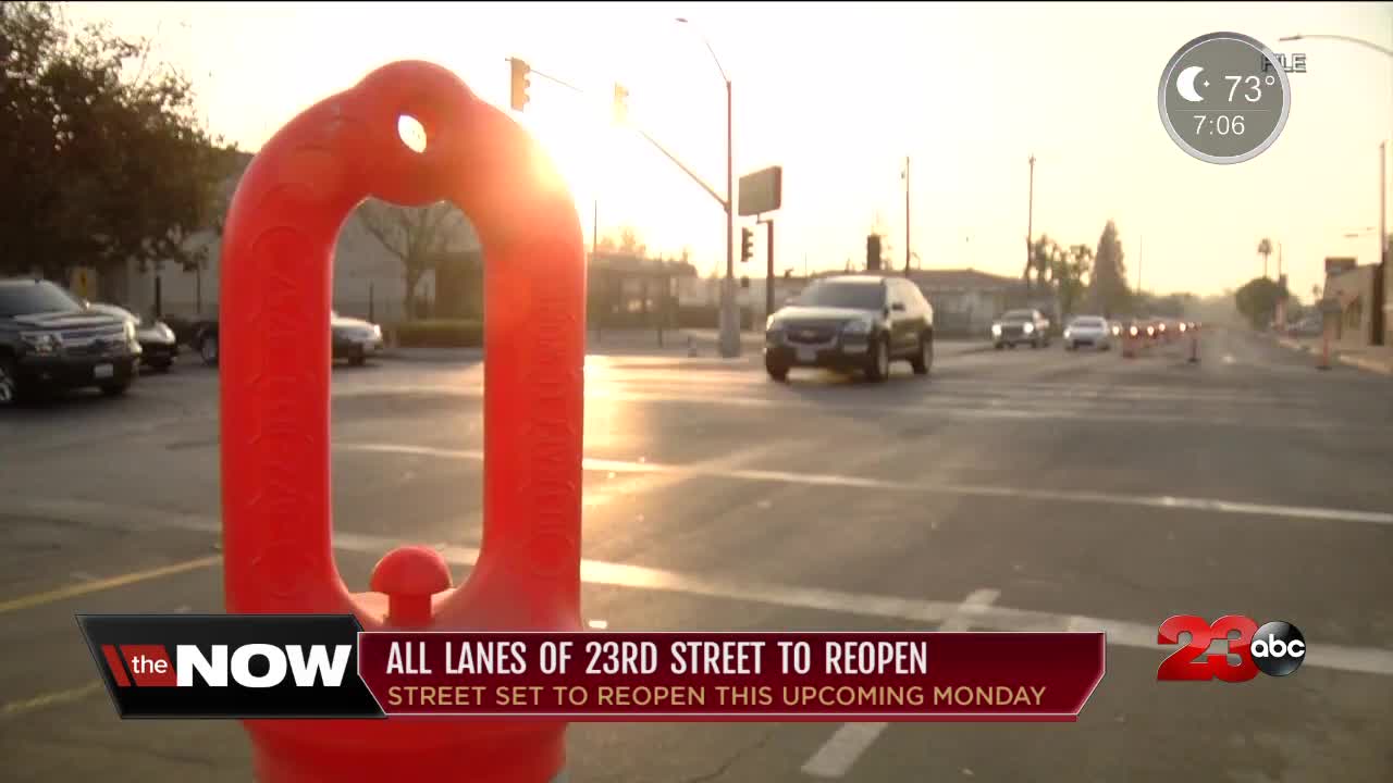 Officials say all lanes of 23rd Street expected to reopen next week