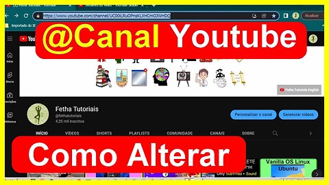 COMO alterar o IDENTIFICADOR do YouTube (@nomecanal...)