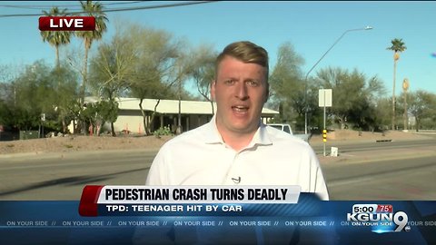 Young teen dies after being struck by a car in Tucson