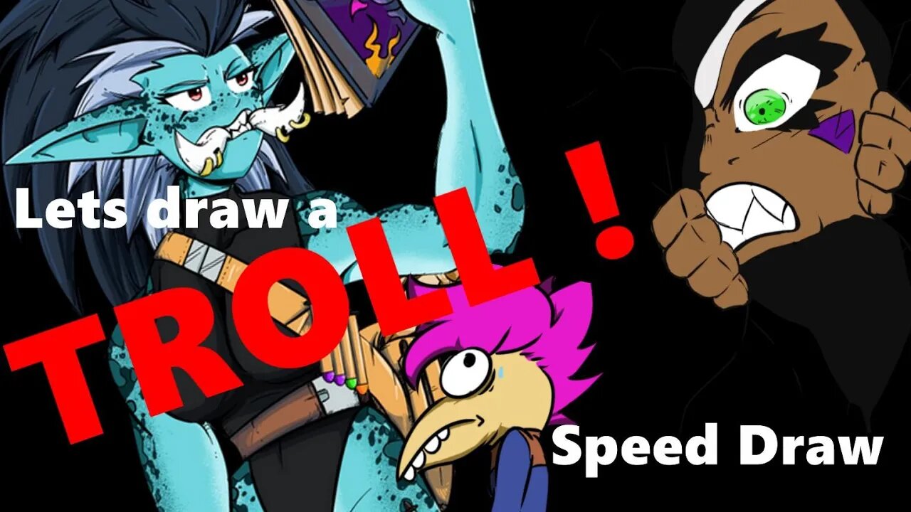 Fantasy Troll Drawing (Speed Draw)