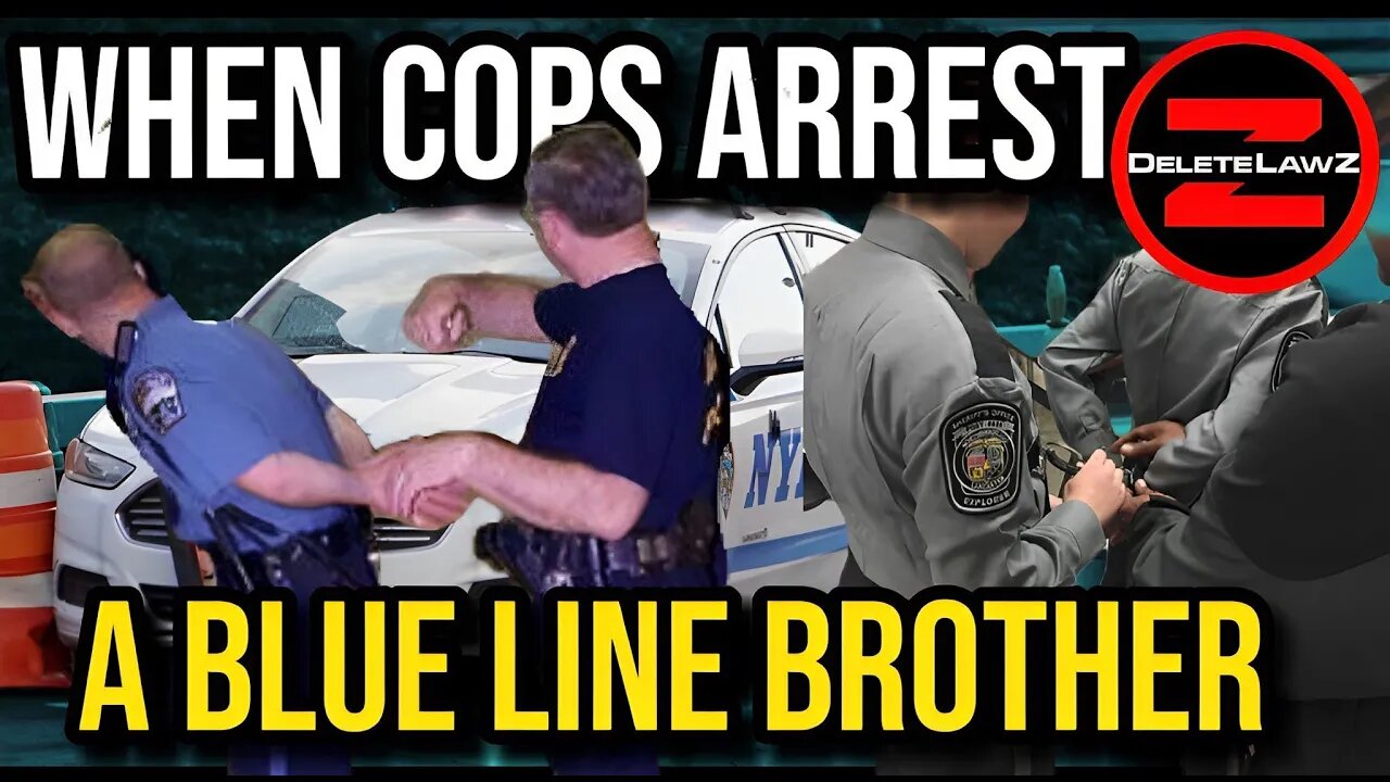 WHEN COPS HAVE TO ARREST ONE OF THEIR BLUE LINE BROTHERS HUT REALLY DON’T WANT TO…