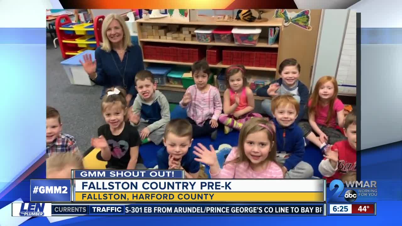 Good morning from Fallston Country PreK!