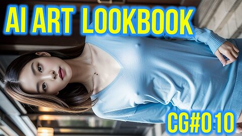 Braless Women in a Street, Bookstore, Fruit Market, etc... #CG010 [AI Art Lookbook]