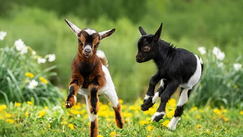 "Why Baby Goats Love to Jump and Butt Heads" Too Cute !