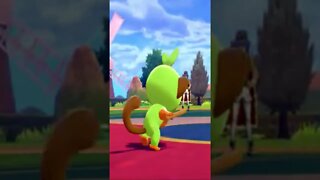 Pokémon Sword - Grookey Uses Branch Poke!