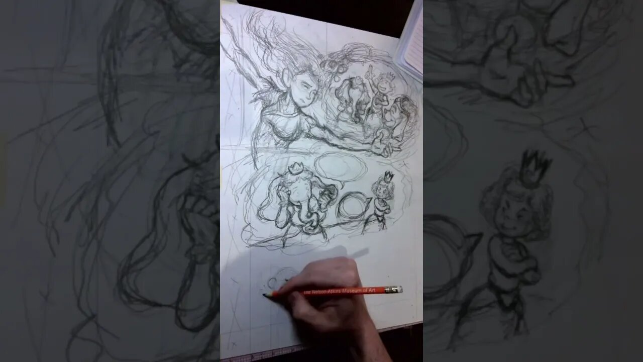 Penciling Page 118 in 1 minute