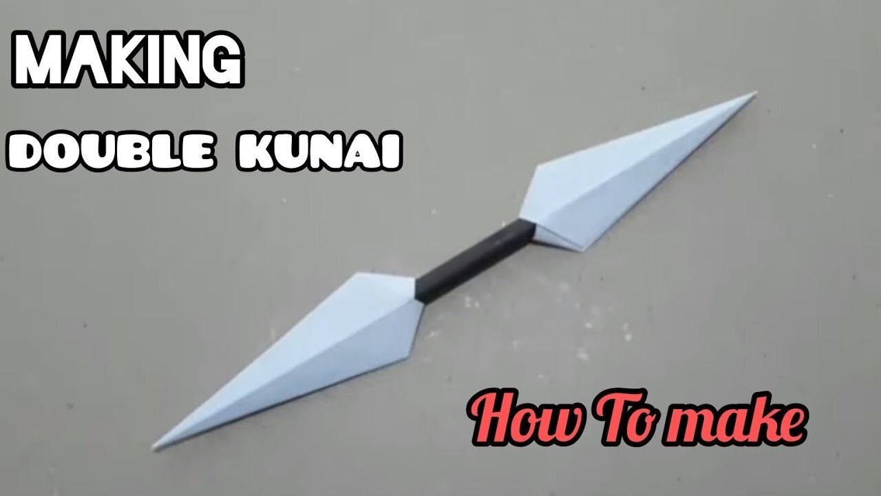 DIY MAKING DOUBLE KUNAI FROM PAPER / How to make a kunai from paper easy way