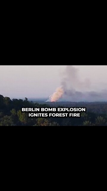 Berlin bomb explosion ignites forest fire