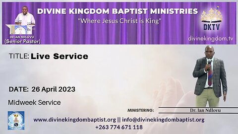 Live Mid-week Service with Dr. Ian Ndlovu [26/04/23]