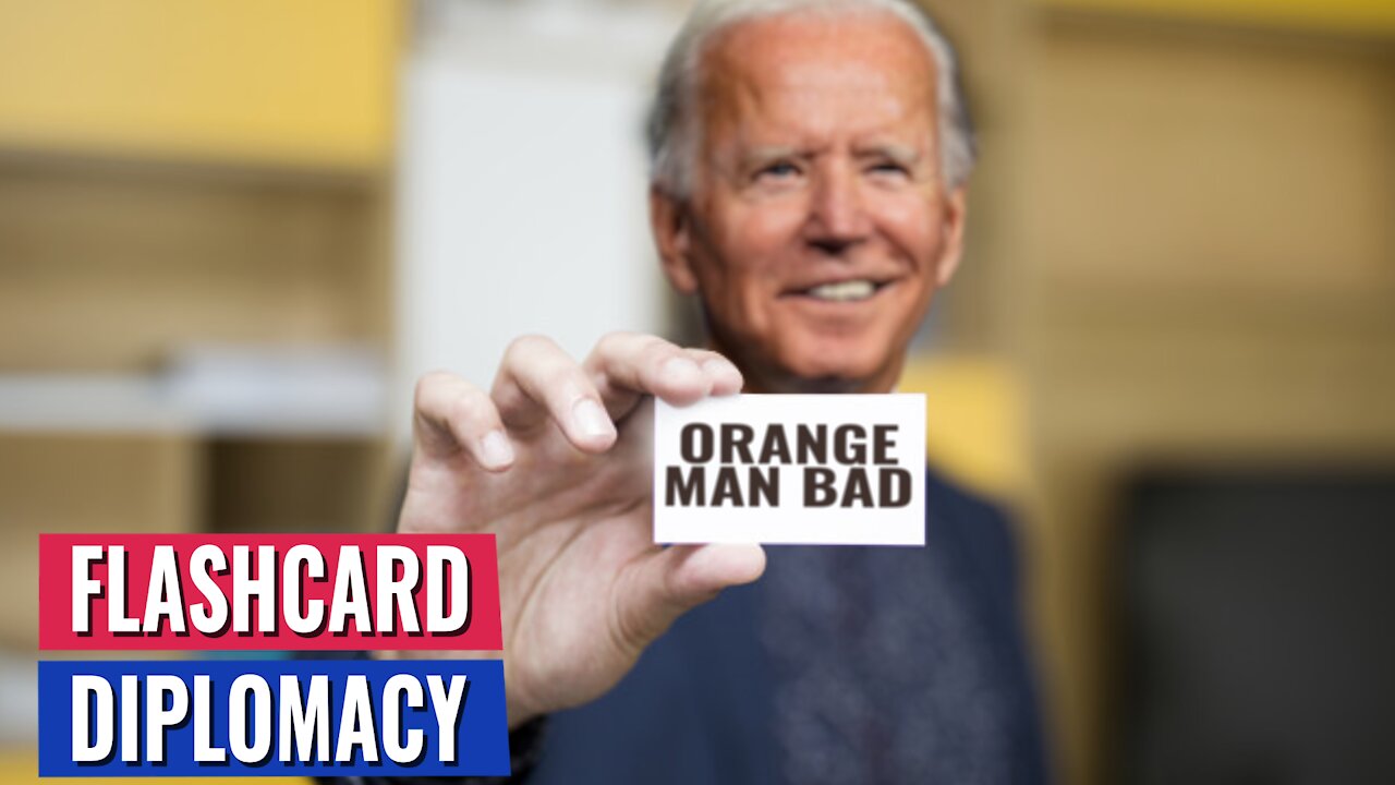 BIDEN NERVOUSLY REACHES FOR FLASHCARDS IN MEETING WITH PUTIN - PUTIN LAUGHS IN HIS FACE