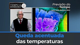 Previsão indica queda acentuada das temperaturas e chuva forte no litoral do nordeste