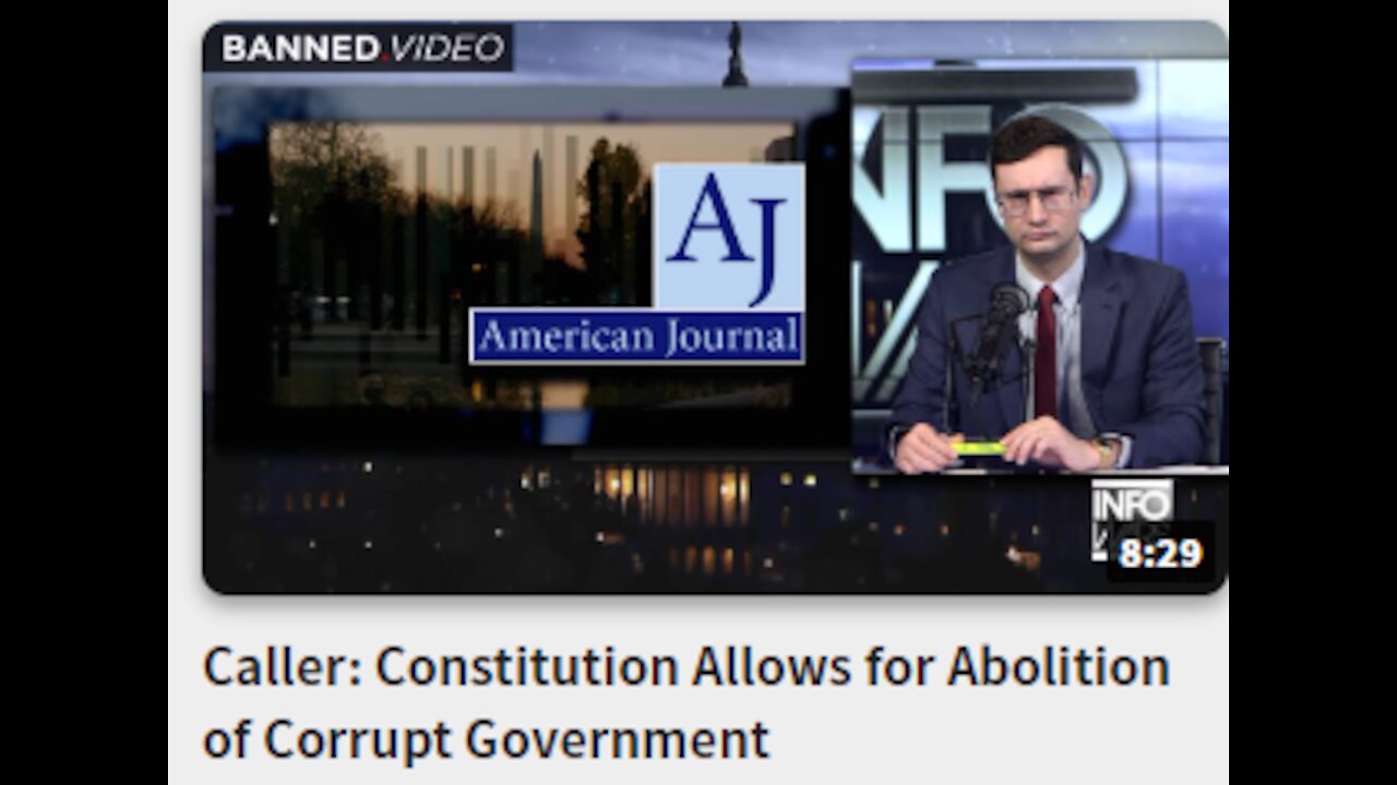 Caller: Constitution Allows for Abolition of Corrupt Government