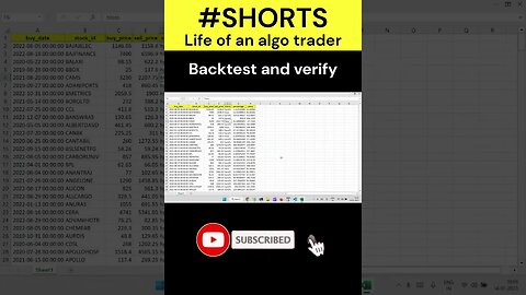 life of an algo trader #stockmarket #trading #shorts #repeat #algotrading #technicaltrading