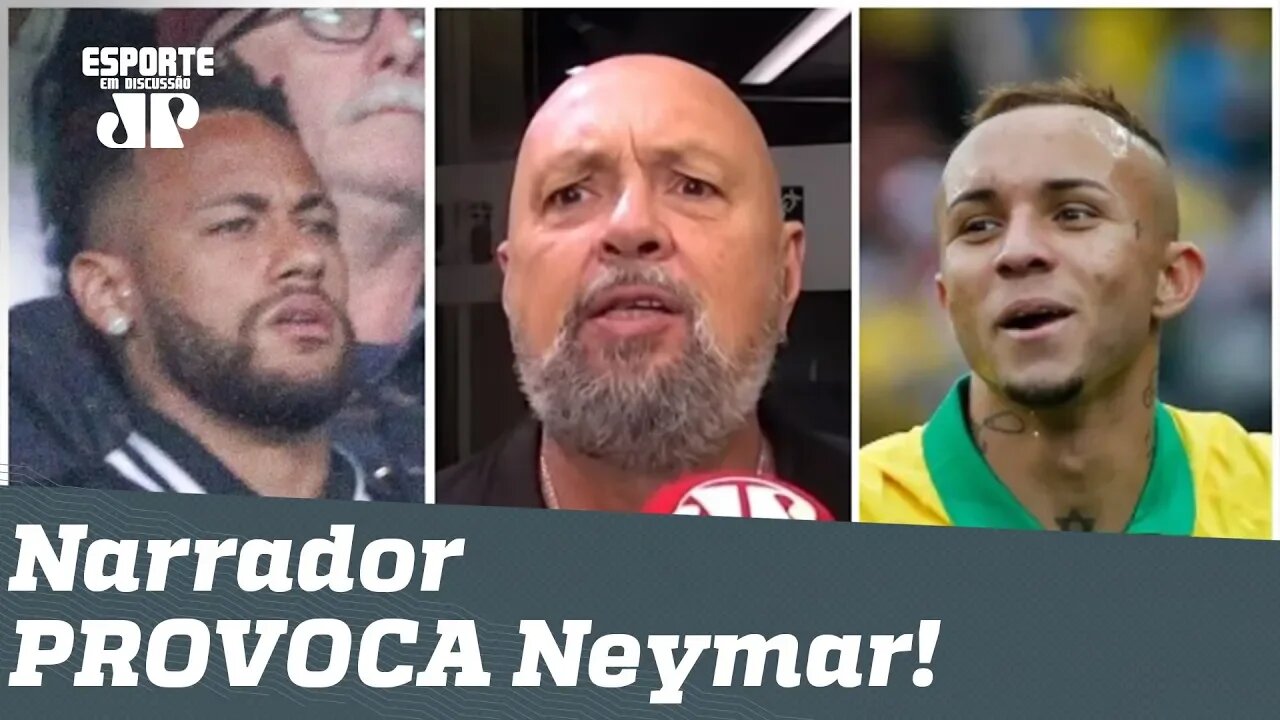 Narrador PROVOCA: "ganhar sem o Neymar seria MUITO mais gostoso!"