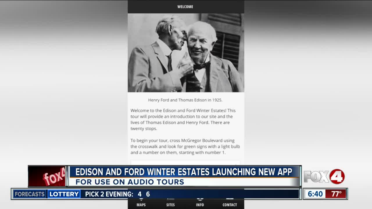 Edison and Ford Winter Estates to offer new tour app