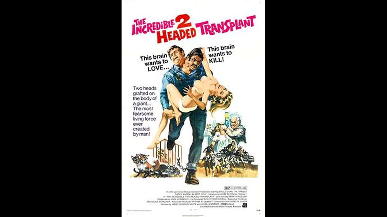 Trailer - The Incredible 2-Headed Transplant - 1971