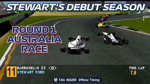 Stewart's Debut Season | Round 1: Australian Grand Prix | Formula 1 '97 (PS1)