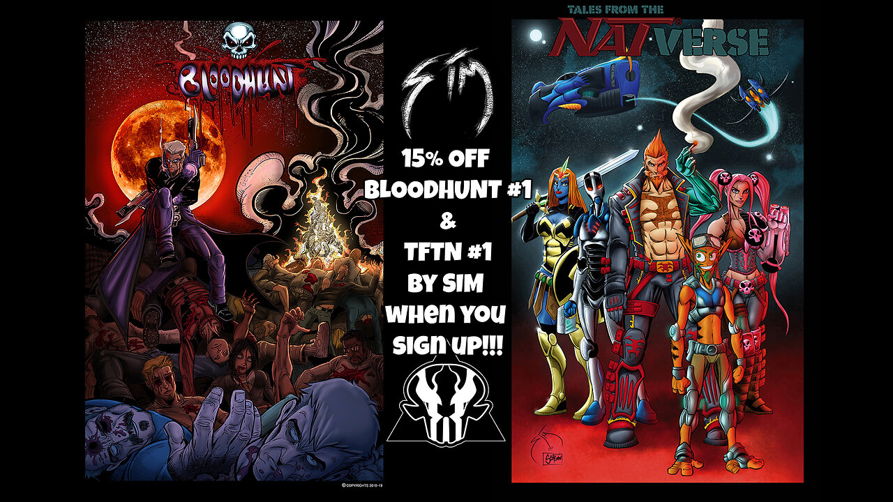 INKSLAYER store promo video, Get 15% on 3 selected #1 books when you sign up to our mailing list!