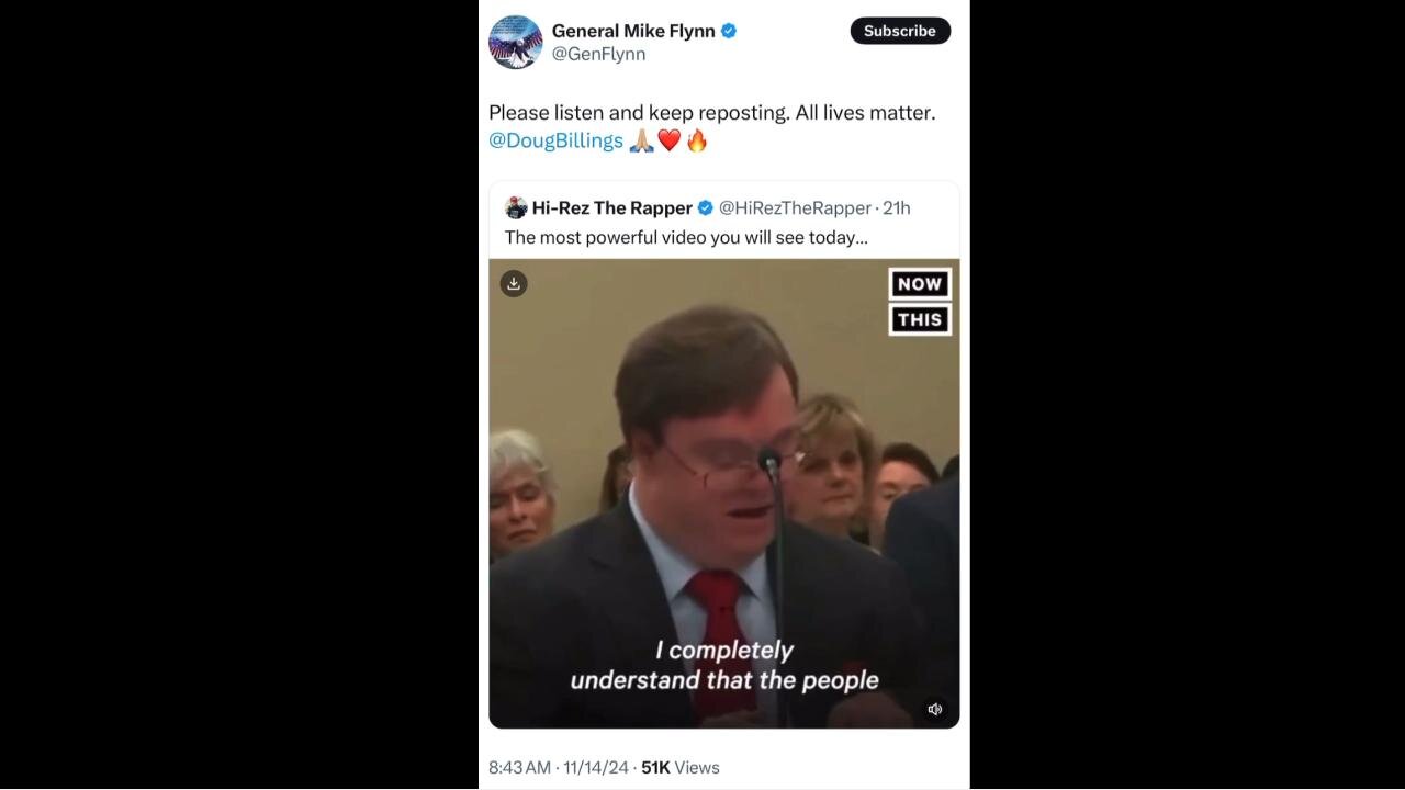 General Flynn, 'All Lives Matter' 🙏❤️🔥