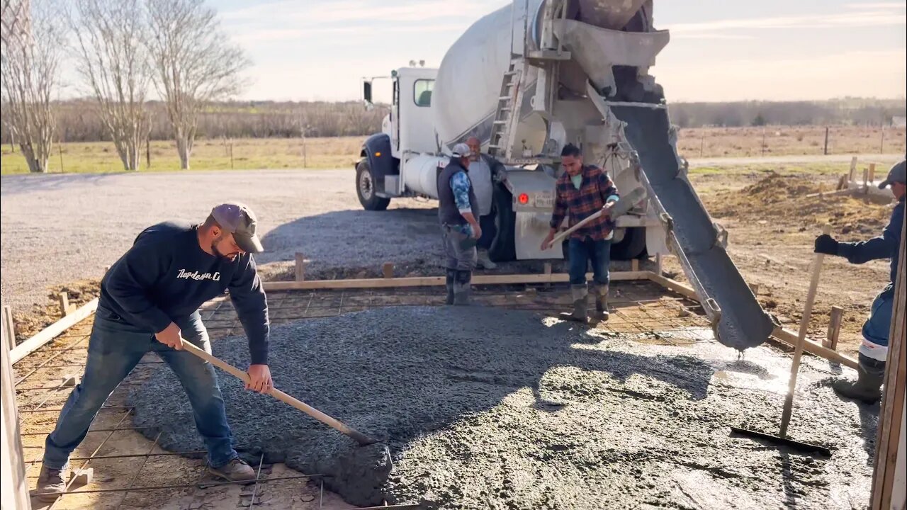 Forming, Pouring, & Finishing Our Concrete Approach, Vic's Concrete Crew, Our Handprints in Concrete