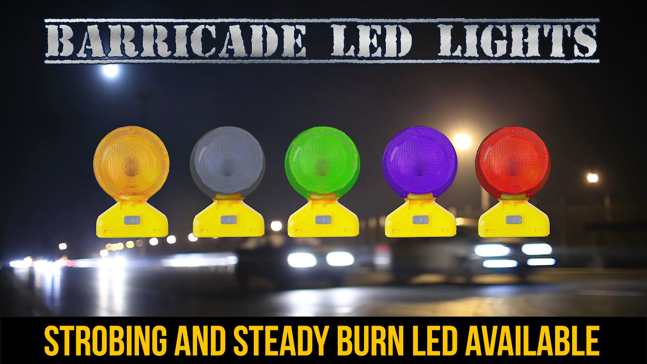 Barricade LED Lights to Replace Old Reflective Barricade Markers