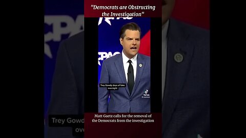 "Democrats are Obstructing the Investigation"