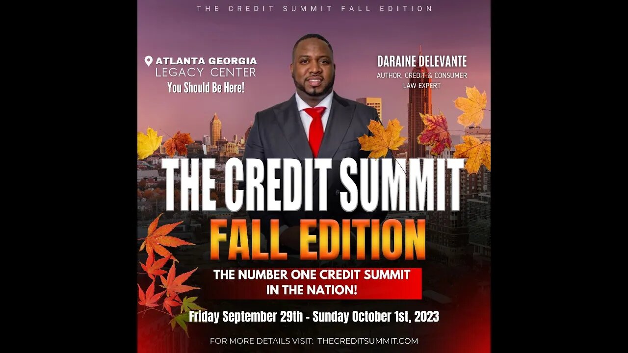 Join the #1 Credit Summit in the nation coming this fall