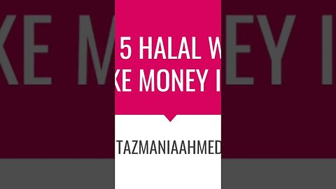 TOP 5 WAYS TO MAKE HALAL MONEY! 😵 #shorts #islam #money #viral