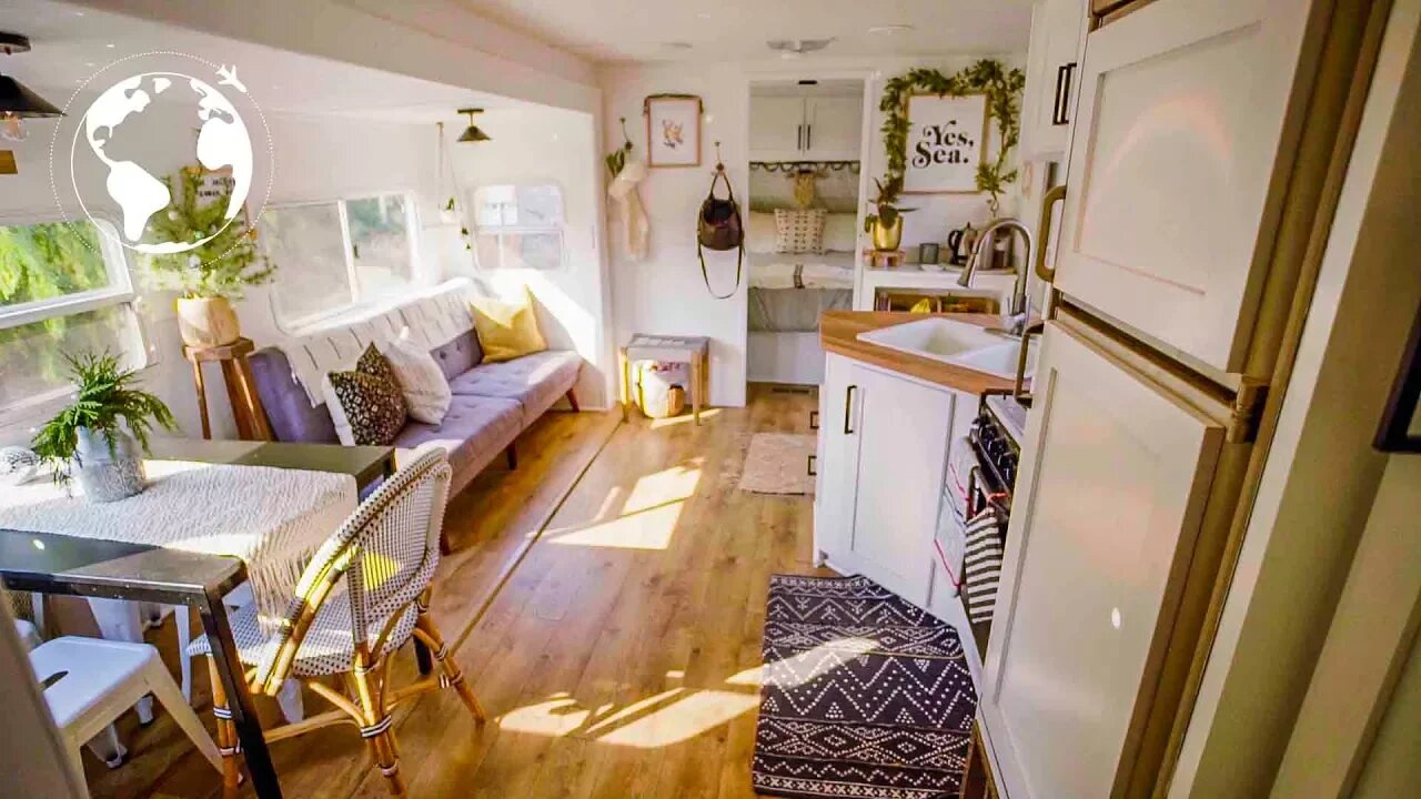 Spacious RV CONVERTED into Gorgeous TINY HOME