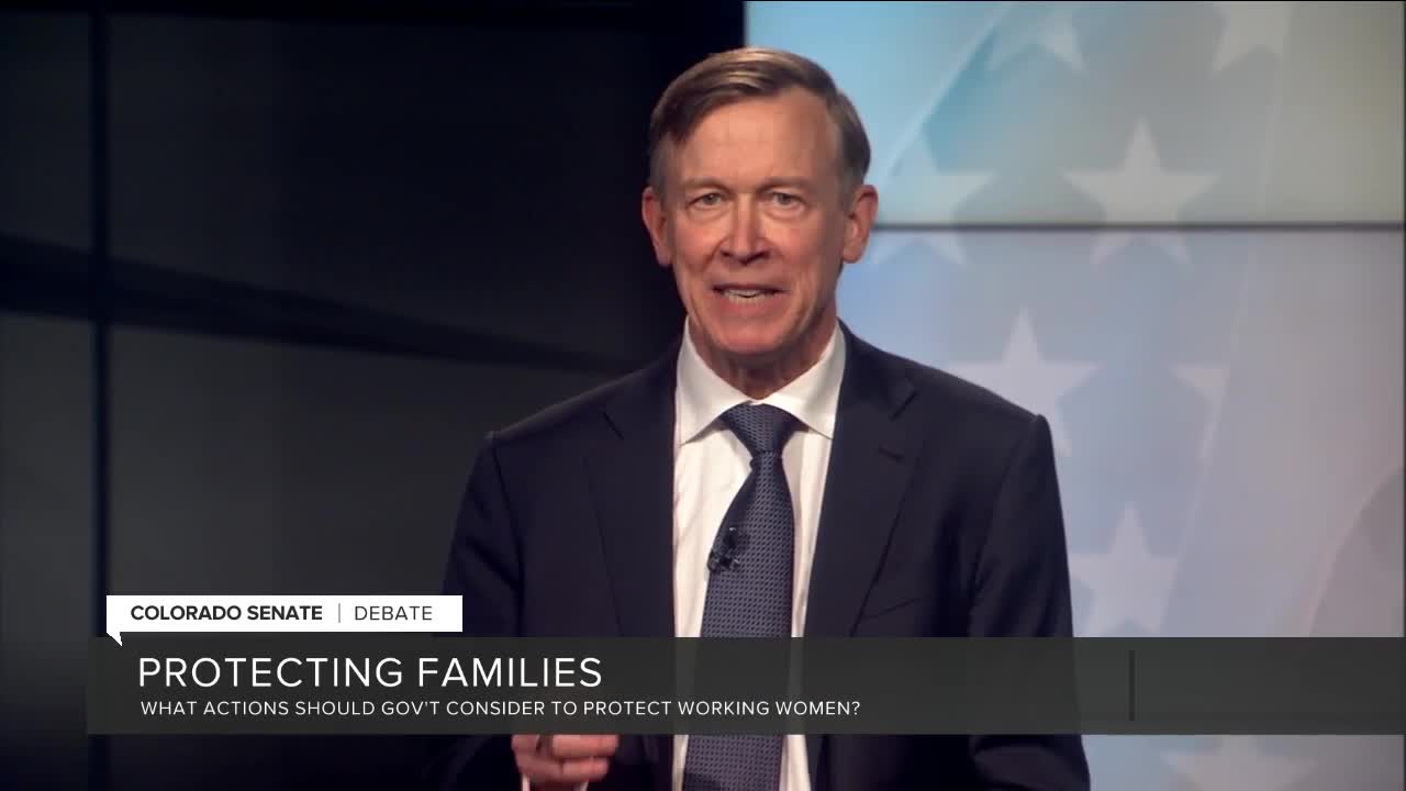 Debate: Hickenlooper on protecting working women