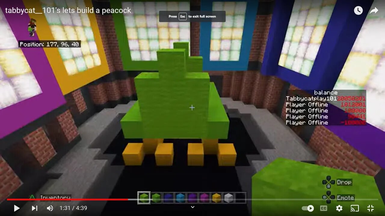 tabbycat__101's lets build a peacock