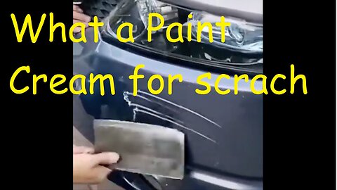 scrach the paint of car