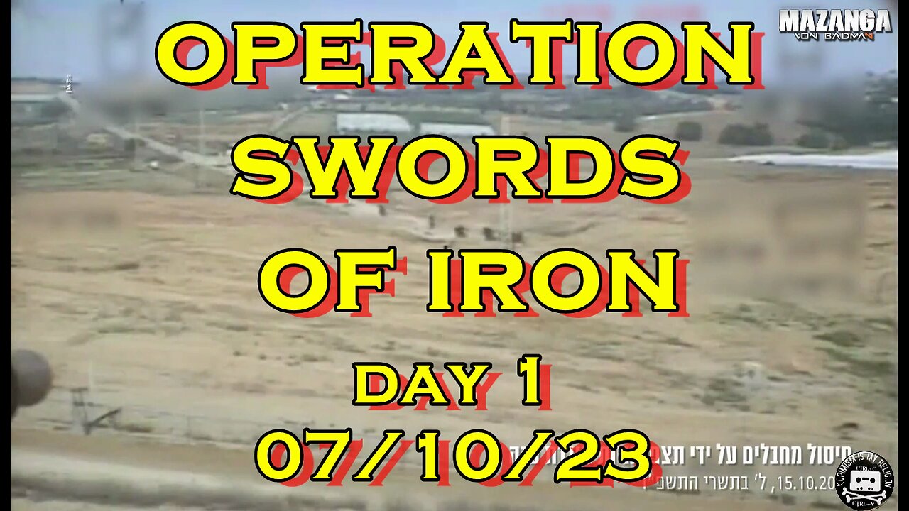 Operation Swords of iron day 1 (Israel vs Hamas)